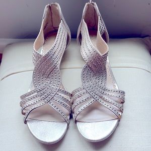 Strappy, sexy, shimmery wedges!